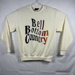 Lainey Wilson Bell Bottom Country Adult double sided graphic crew sweater size M